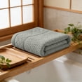 thumbnail image 4 of Kyusrd Hand Towels for Bathroom,Cotton Soft Absorbent Decorative Hand Towel for Face Spa Bath Gym Kitchen,Green,33x73cm, 4 of 6