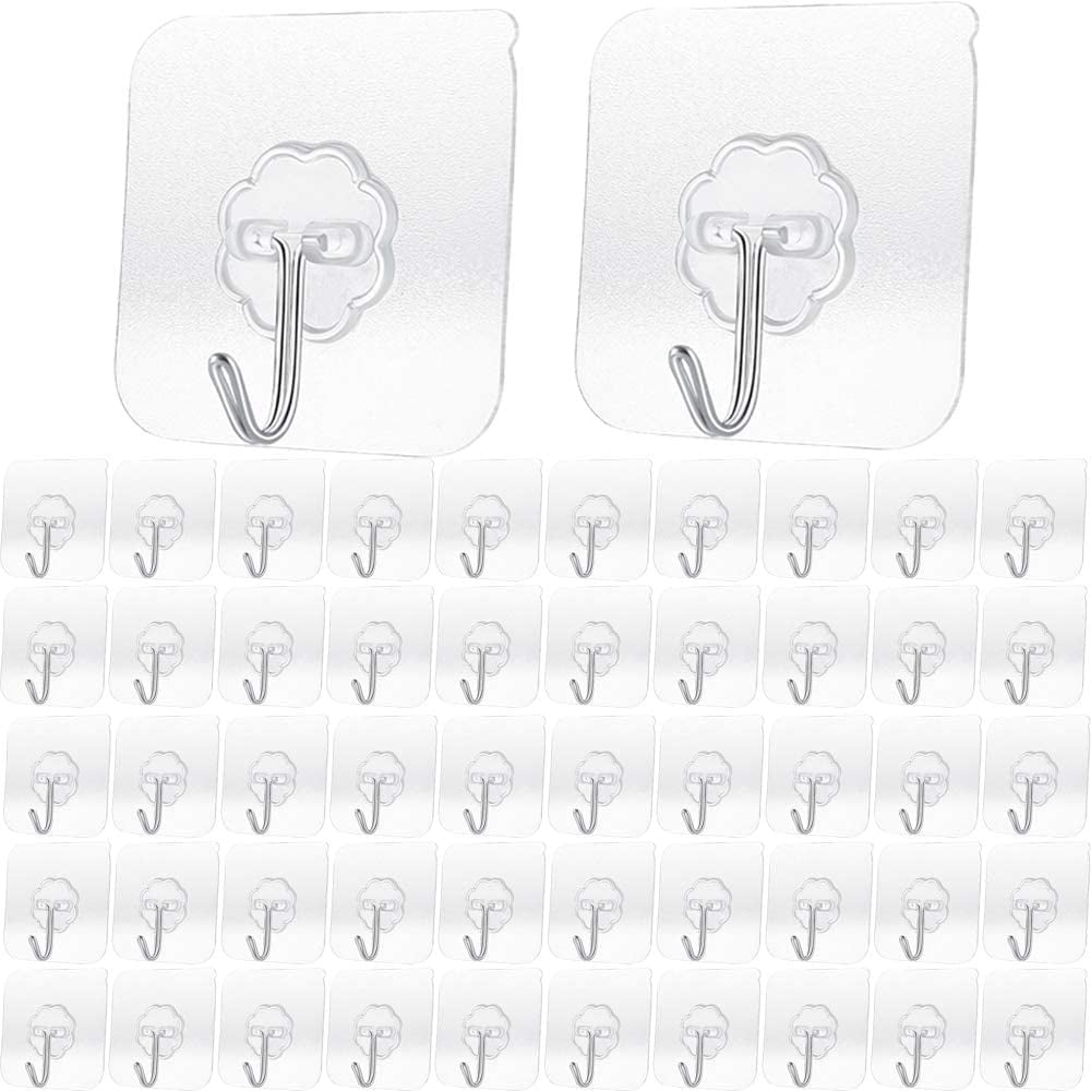 1030 Pack Reuseable Wall hooks Self adhesive sticky picture hangers