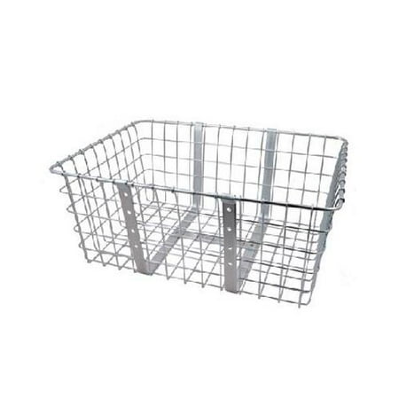 Wald 157 Giant Delivery Front Handlebar Bike Basket (Silver)
