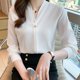 thumbnail image 4 of Blusas para mujer,Suéter de cuello en V para mujer, jersey informal de manga larga, tejido de poliéster suave, versátil para uso diario, sopatenor, 4 of 8