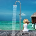 thumbnail image 2 of 87.8” H Free Standing Outdoor Shower, Stainless Steel Shower Kit, 2 of 5