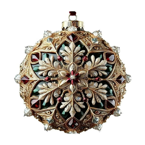 Bwiyojiz Christmas Decorations Hanging Ornaments 2D Flat Acrylic Printed Pendant Tree Layout Scene Accessories, Gifts for Friend