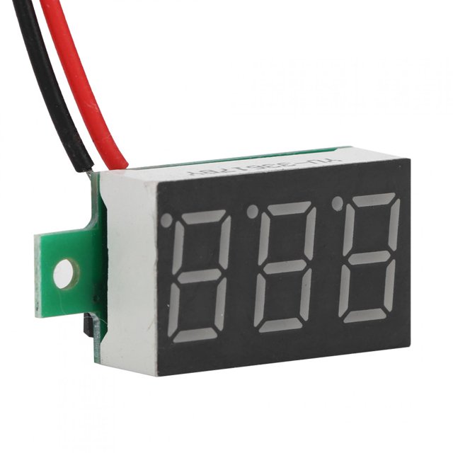 Wchiuoe DC Voltmeter, 0.36 Inch Voltmeter, Measure DC Voltage For Measure Voltage