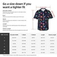 thumbnail image 5 of Pofeuu Space Dinosaur Print Hawaiian Shirt for Men Sleeves Casual Button Down Summer Beach Dress Shirts T-Shirts,X-Large, 5 of 7