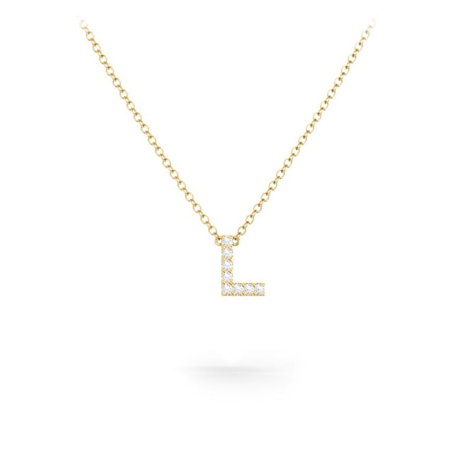 Pave Initial Necklace