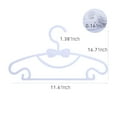 thumbnail image 4 of veeyidd Children's Hangers Plasti - 11.6" Size for Baby Kids Infant & Toddler Clothes (White, 30 Pack), 4 of 6