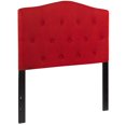 thumbnail image 1 of Cambridge Tufted Upholstered Twin Size Headboard in Red Fabric, 1 of 8