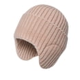 thumbnail image 6 of Resicozy Women Warm Baseball Beanie Hat with Earflap Winter Knitted Caps Thicken Plush Lined Skull Ski Hat Pink, 6 of 6