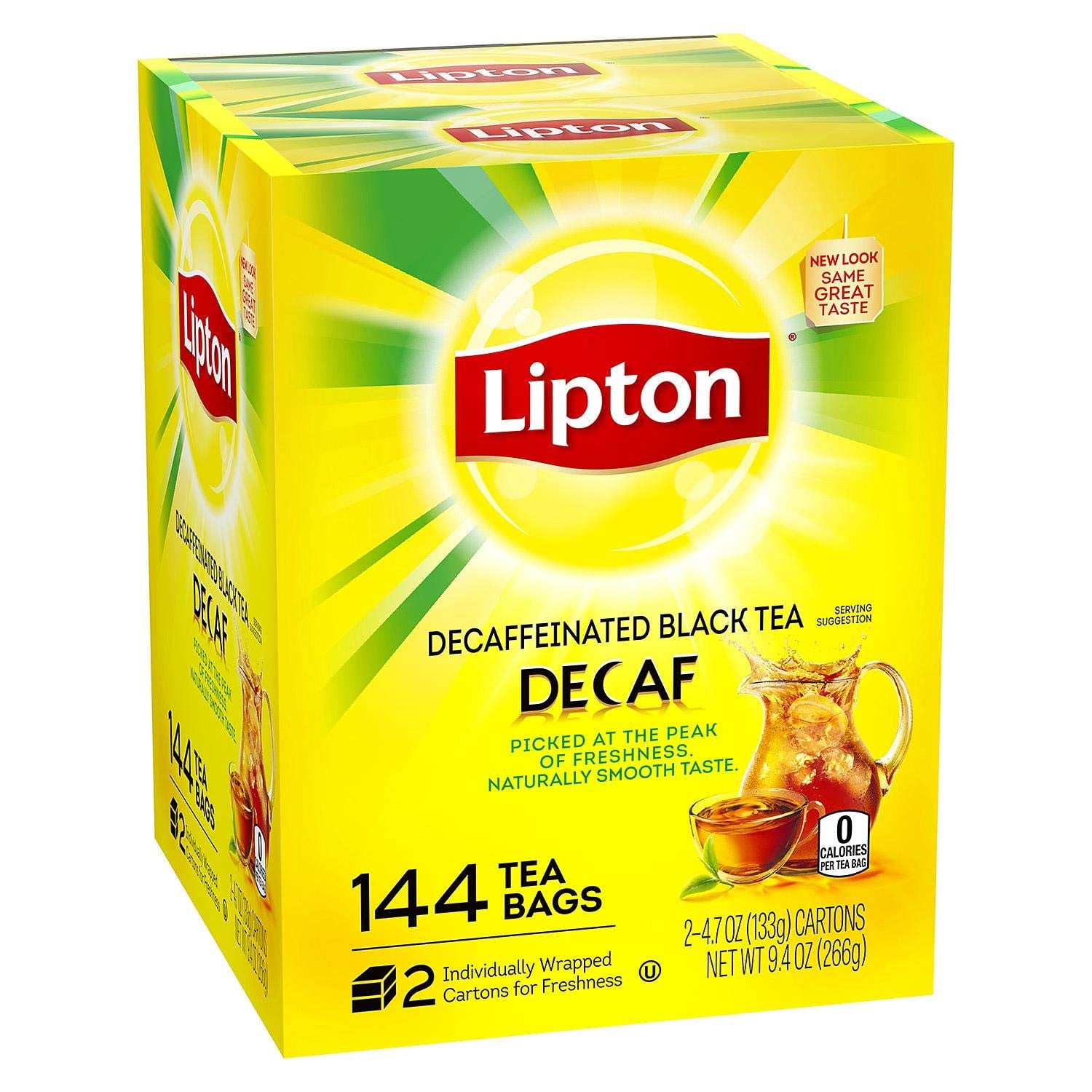 Lipton Tea Bags, decaffeinated 144 Count