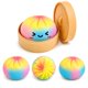 thumbnail image 1 of Squishy de dumpling arcoíris Binkahui con caja vaporera, 1 of 9