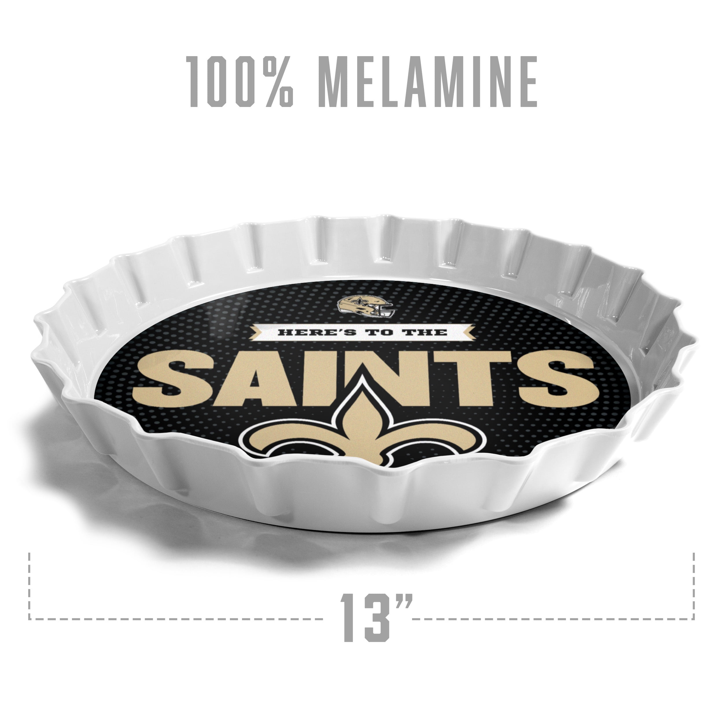 YouTheFan NFL New Orleans Saints Bottle Cap Serving Tray