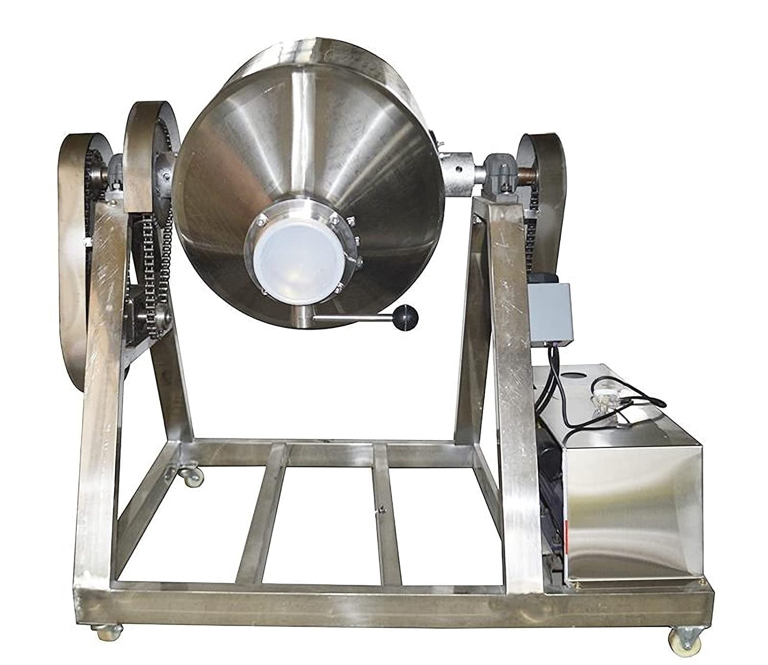 INTSUPERMAI Dry Powder Mixer Drum Particle Blender Metal Powder Mixing Machine Granual Mixer 26.5Gal