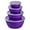 Purple, variant on Classic Plastic Prep Bowls with Lids, Set of 4,Microwave and Dishwasher Safe(Blue)