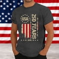 thumbnail image 2 of Men’s 250 Years Patriotic T-Shirt, We The People American Flag Cross Graphic Tee For Anniversary Celebration Comfortable Fit, 2 of 4