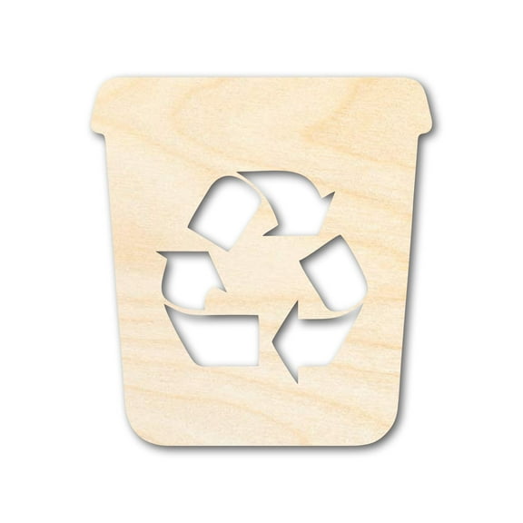 Unfinished Recycle Bin Shape 8" / 1/2"