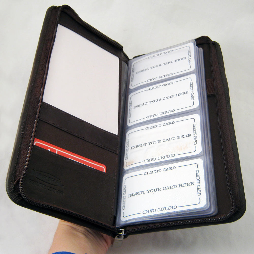 Business Name Card Organizer Storage Holder Box Case Credit ID Wallet Pocket 