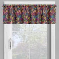 thumbnail image 4 of Ambesonne Colorful Valance & Curtain, Geometrical Abstract, 55"x24", Multicolor, 4 of 6