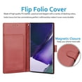 thumbnail image 4 of Galaxy Note 20 Ultra 5G Case, Galaxy Note 20 Ultra 2020 PU Leather Case, Njjex [Kickstand] Luxury PU Leather Wallet Case Flip Folio Cover [Card Slots] [Wrist Strap], 4 of 7