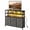 Gray, variant on CONCETTA TV Stand for 45 Inch TV, 6-Drawer Dresser with 3-Tier Open Shelves, LED Lights, Charging Station, Wood Top Entertainment Center for Bedroom, Living Room, Hallway, White
