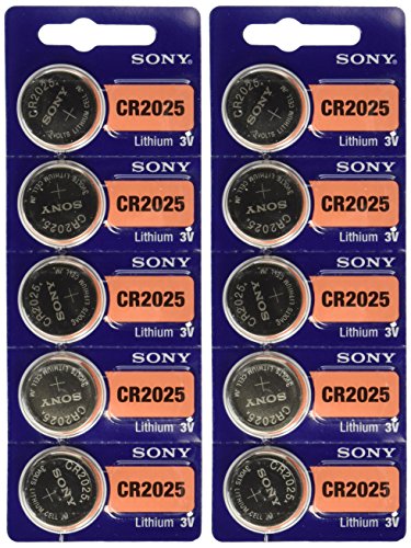 Sony CR2025 Lithium Battery (10 Pack) - Walmart.com - Walmart.com