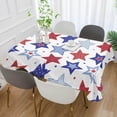 thumbnail image 5 of Coolnut Independence Day Rectangle Tablecloth Spill-Proof Polyester Table Cloth Table Cover for Kitchen Dining Picnic Holiday Party Decoration,54"x54", 5 of 7