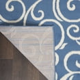 thumbnail image 3 of Nourison Grafix 2'3" x 7'6" (8' Runner) Blue Area Rug Bohemian Contemporary Botanical by Nourison, 3 of 7