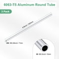thumbnail image 3 of Tubo redondo de aluminio 6063 de 250 mm en paquete de 3, 5 mm ID 7 mm OD, tubería de aluminio sin costura para manualidades DIY [0.2x0.28x9.8IN], 3 of 7