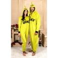 thumbnail image 4 of Dr. Seuss The Grinch Womens Union Suit Onesie Pajama Costume with Hood, Grinch, Size: Medium, 4 of 14