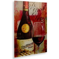 Trademark Fine Art "Vin Abstract I" Brushed Aluminum Wall Art Art by Lisa Audit 16x22