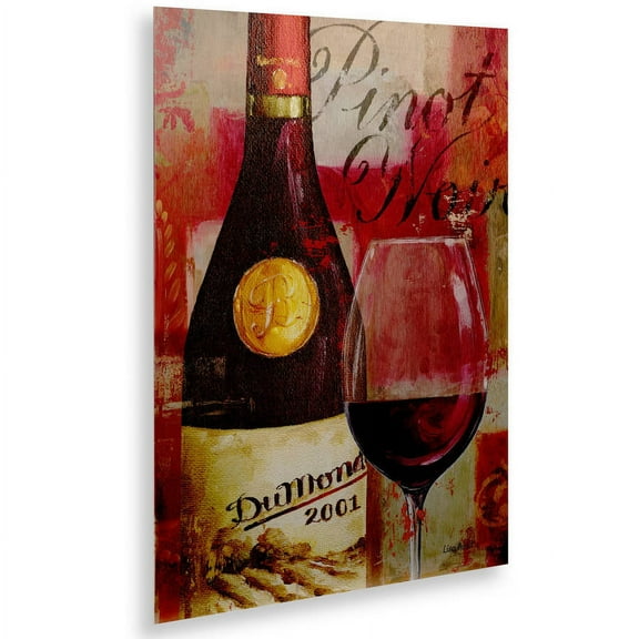 Trademark Fine Art "Vin Abstract I" Brushed Aluminum Wall Art Art by Lisa Audit 16x22