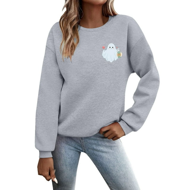 VBARHMQRT Chandails à Capuche Mignons pour Femmes Automne et Hiver Imprimés
