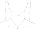 thumbnail image 3 of Auriga Fine Jewelry Mother's Day Gift 14K Yellow Gold Initial A Dangle 16" Necklace for Women, 3 of 5