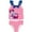 Red, white, & blue, variant on Disney Minnie Mouse Toddler Girls Racerback Tankini Top and Bikini Bottom Swim Set Infant to Little Kid