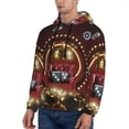 thumbnail image 3 of Lsque Casino King And Playing Cards Pattern Casual Men's Hoodie,Hooded Sweatshirt with Kangaroo Pocket,Pullover Hoodie-3X-Large, 3 of 7