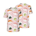 thumbnail image 3 of Daiia Cute Sushi Mens Baseball Jersey Button Down Shirts Short Sleeve Sports Uniforms-3X-Large, 3 of 9