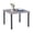 Grey-wood, variant on Vicllax 38" Square Outdoor Patio Dining Table for 4 Metal Modern Style for Garden Deck,Grey-wood(1piece)