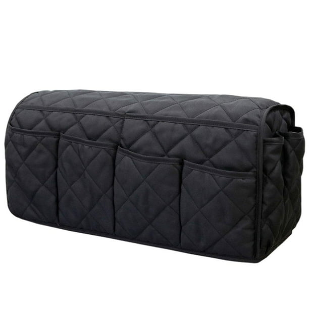 14 Bolsillos Sofá Reposabrazos Organizador Bolsa De Almacenamiento Colgante Para Revista DVD Teléfono Negro Sunnimix Organizador de reposabrazos de sofá