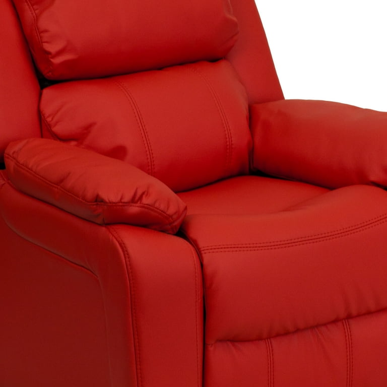 Flash Furniture Charlie Deluxe Padded Contemporary Red Vinyl