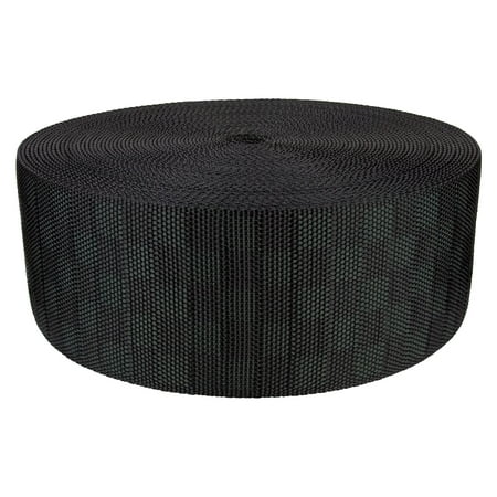 - 3 Inch Black Checkerboard Heavy Nylon Webbing Closeout