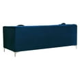 thumbnail image 6 of Meridian Furniture Isabelle Navy Velvet Loveseat, 6 of 11