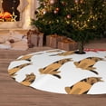 thumbnail image 6 of Pofeuu German Shepherd Dog Print Christmas Tree Skirt, Merry Christmas Skirt Xmas Tree Ornaments for Xmas Holiday Party Decorations-48", 6 of 7