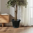 thumbnail image 4 of Lazy Planters 2 x 10" - Self Watering Plant Pot Black - Large Planter - Indoor & Outdoor, 4 of 6