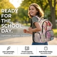 thumbnail image 6 of FKELYI 17 Inch School Backpack for Boys & Girls Spacious Schoolbag for Elementary Student Cherry Flower Cardinal Bird Print Casual Daypack Lightweight Book Bag Travel Bags, 6 of 7