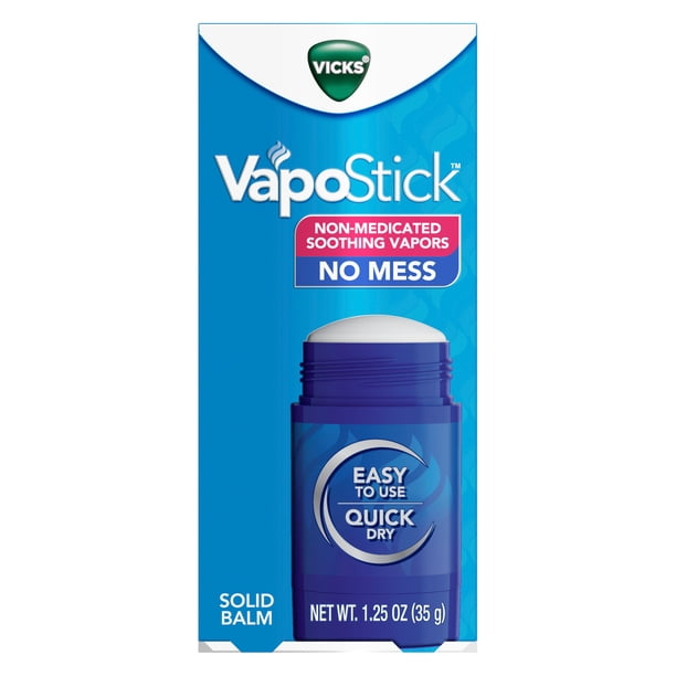 Vicks Vapo Stick, Non-Medicated Solid Balm, 1.25 oz, Quick-Drying