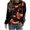 Black, variant on Raeneomay Long Sleeve Shirts for Women Fall and Winter Halloween Print Casual Long Sleeved Round Neck Hooded SweatShirt Tops Blouse