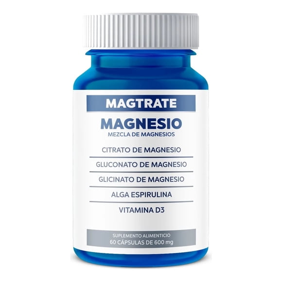 MAGTRATE | Magnesio, mezcla de magnesios | 60 Cápsulas de 600 mg