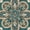 Blue/Gray, variant on Ox Bay Evie 6' Round Aqua Blue/Gray Floral Medallion Indoor Area Rug