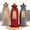 Kwlinmg Wine Bottle Covers 16PC Linen Wine Bottle Bag Set Wine Bottle