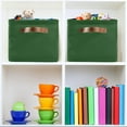 thumbnail image 7 of FREEAMG Forest Green Color Storage Bin for Toy Storage Basket Dirty Clothes Sundries Office Home Closet Organizer Shelf Cube Box Waterproof Laundry Basket, 2 PCS, 7 of 7