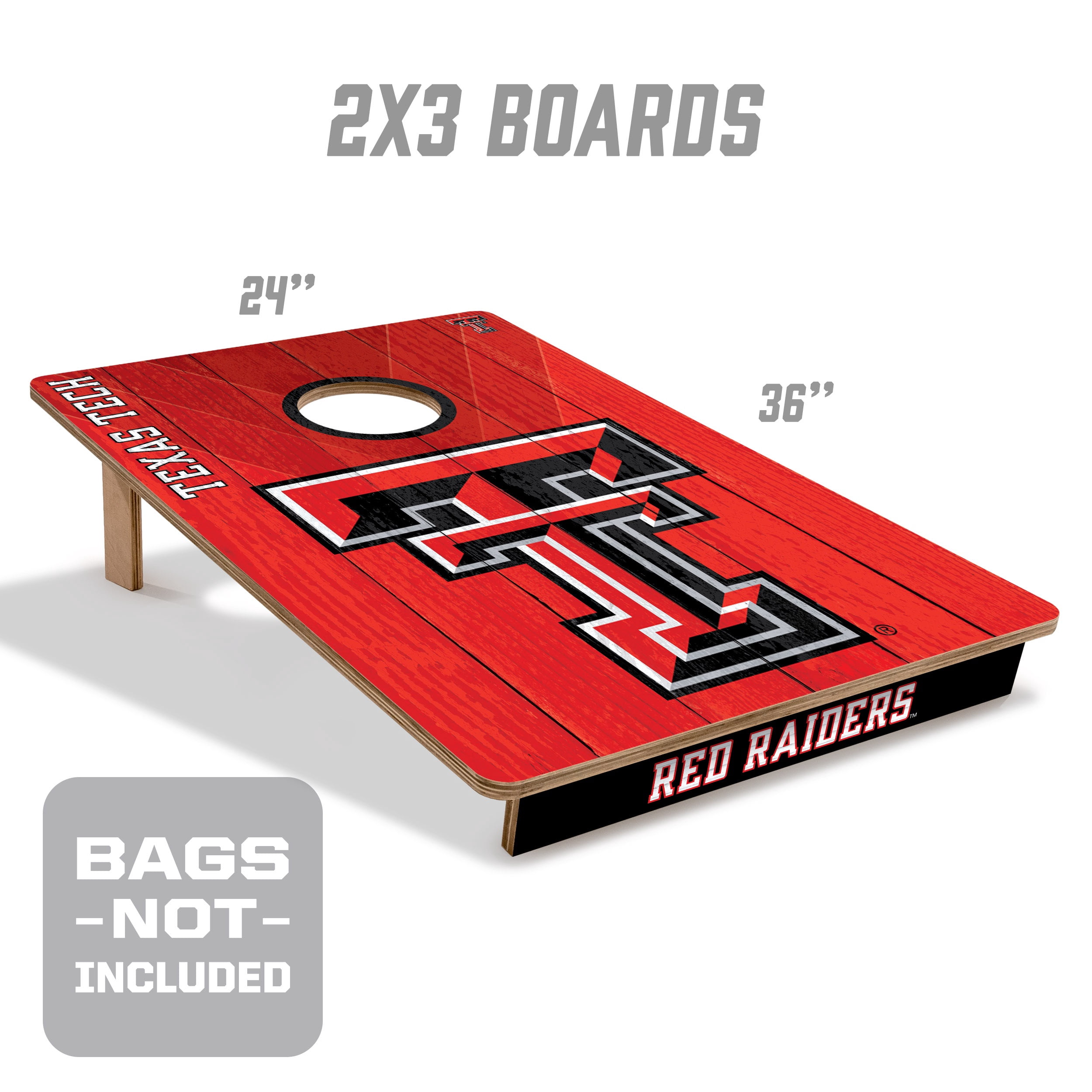 YouTheFan NCAA Texas Tech Red Raiders 2' x 3' Cornhole Game No Bags